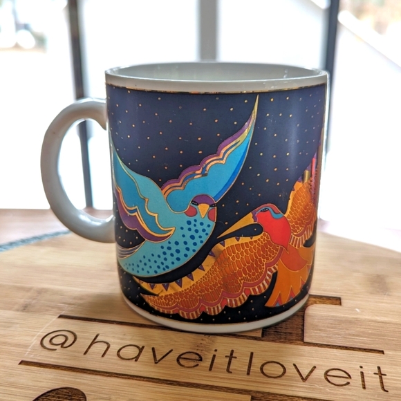 Night Birds 1991 Vintage Laurel Burch Mug - Picture 5 of 13
